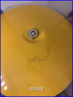 Wizard Beaver Spiral Gumball Machine 58 Inch Yellow 25 Cent Coin Mech Vintage