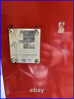 Working! 1960's Vintage Coca-Cola Vending Machine Cavalier CSS-64