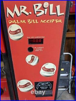 Working Vintage toy'N Joy 5-Space Vending Gumball Machine Dollar Bill Acceptor