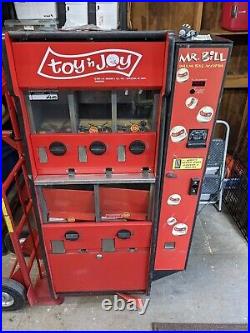 Working Vintage toy'N Joy 5-Space Vending Gumball Machine Dollar Bill Acceptor