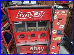 Working Vintage toy'N Joy 5-Space Vending Gumball Machine Dollar Bill Acceptor